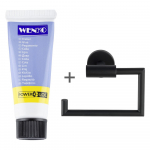 Matt must roostevabast terasest isekinnituv tualettpaberi hoidja Bosio - Wenko