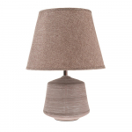 Beež-helepruun laualamp tekstiilist varjuga (k&otilde;rgus 33 cm) - Dakls