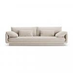 Valge bukleekangast diivan 250 cm Torino - Micadoni Home