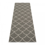 Hall sise/v&auml;lisvaip 70x225 cm Kotte Charcoal &ndash; Pappelina
