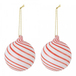 Klaasist j&otilde;uluehted, 2 tk komplektis &oslash; 8 cm Zwirl - Bloomingville