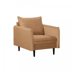 Pruun sametist tugitool Juli - Ropez