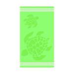 Roheline puuvillane rannar&auml;tik 70x140 cm Turtle - B.E.S.