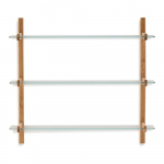 Klaasist moodul-riiulite s&uuml;steem 110x98x30,5 cm Sitra - Kave Home