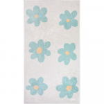 Elevandiluu-m&uuml;ndiv&auml;rvi pestav laste vaip 80x150 cm Cute Flowers Green - Vitaus