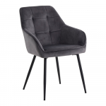Hallid k&auml;etugedega sametist s&ouml;&ouml;gitoolid 2tk komplektis Nolan Square - Unique Furniture
