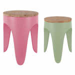 Roheline-roosa metalltoolide komplekt 2 tk Double Funky &ndash; Leitmotiv