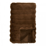 Pruun kunstkarusnahast pleed 130x180 cm Galena &ndash; House Nordic