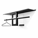 Must terasest seinanagi koos riiuliga 100 cm Luno Small - Spinder Design