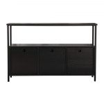 Must konsoollaud 29,5x120 cm Solace - Kalune Design