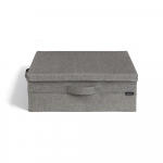 Hall tekstiilist hoiukast koos kaanega 46x56x16 cm Soft Storage Low - Bigso