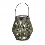 Khaki v&auml;rvi p&auml;ikeseenergial t&ouml;&ouml;tav LED-latern (k&otilde;rgus 17 cm) Juny - Yes Everyday