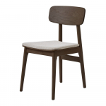 Pruun polsterdatud s&ouml;&ouml;gitool Livo - Unique Furniture