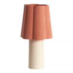 L&otilde;hekarva/kreemika v&auml;rvi laualamp tekstiilist varjuga (k&otilde;rgus 50 cm) Musaby - Light & Living