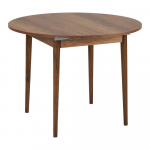 &Uuml;mmargune pikendatav s&ouml;&ouml;gilaud p&auml;hklipuust dekooriga lisapealse pealispinnaga, &oslash; 100 cm Viona - Kalune Design