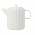 Valgest portselanist teekann 540 ml Ora Gloss - Salt&Pepper