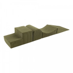 Khaki v&auml;rvi vahtplastist m&auml;nguv&auml;ljak 3 tk k&otilde;rgus 30 cm 45x193 cm - Meowbaby