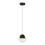 Must metallist h&auml;mardatav LED-ripatslamp &oslash; 16 cm Dorin - Nova Luce