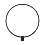 Matt must alumiiniumist h&auml;mardatav LED-seinavalgusti Cercio - Nova Luce