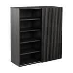 Must esikukomplekt saarepuust dekooriga 110x120x40 cm Sion - Jotex