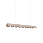 Hallikaspruun alumiiniumist LED-rippvalgusti BISCUIT - Thoro