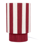 Punane/valge n&ouml;&ouml;rist laualamp (k&otilde;rgus 35 cm) Vienna Stripes - Leitmotiv