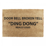 Kookoskiududest matt 40x60cm Yell Ding Dong - Artsy Doormats