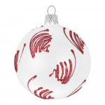 3 valge klaasist j&otilde;ulukaunistuste komplekt - Ego Dekor