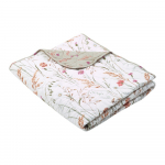 Roheline/beež puuvillane tepitud voodikate 200x220 cm Grasmere Floral - Catherine Lansfield