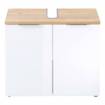 Valge valamu all olev valge tamme v&auml;rvi kapi 70x58 cm Pescara - Germania