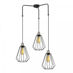 Mustast metallist rippvalgusti Opviq lights Mathaios - Opviq lights