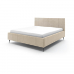 Beeži v&auml;rvi polsterdatud kaheinimesevoodi, voodip&otilde;hjaga 160x200 cm ja hoiuruumid Lizzano - Meise M&ouml;bel