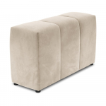 Beež sametist k&auml;etugi modulaarsele diivanile Rome Velvet - Cosmopolitan Design
