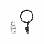 Metall/plastmass kardinar&otilde;ngad konksuga komplektis 10 tk &ndash; SP TREND