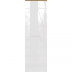 Valge naturaalne tammepuidust riidekapp 60x198 cm Aledo - Germania