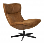 Konjakipruun sametist tugitool John - White Label