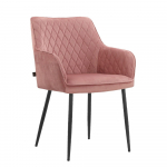 Heleroosad samet s&ouml;&ouml;gitoolid, 2 tk komplektis Elvira - St&oslash;raa