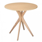 &Uuml;mmargune s&ouml;&ouml;gilaud saarespoonist lauaplaadiga &oslash; 90 cm Jubi - Ragaba