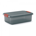 Hall plastikust kaanega hoiukarp 59x39x18 cm K Latch Box - KIS