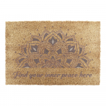 Kookoskiududest uksematt 40x60 cm Find Your Inner Peace - Artsy Doormats