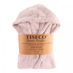 Roosa mikrofliisist beebi hommikumantel suurus 122-128 Delux - Tiseco Home Studio