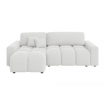 Valge nurgadiivanvoodi (muutuv nurk) Luki - Ropez