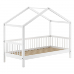 Valge p&ouml;&ouml;gipuidust lastevoodi 90x200 cm Forrest - Vipack