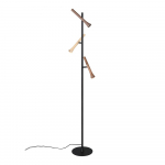 Must LED p&otilde;randavalgusti metallist varjuga (k&otilde;rgus 150 cm) Fiato - Trio