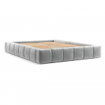 Helehall polsterdatud kaheinimesevoodi koos voodip&otilde;hja ja panipaigaga 200x200cm Aruba L - Maison de R&ecirc;ve