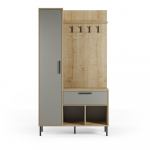 Roheline tammespoonist koridorikomplekt 108x195x35 cm Heidy - Marckeric