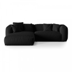 Must modulaarne nurgadiivan (vasak nurk) Martina - Micadoni Home