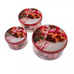 Metallist k&uuml;psisepurkide komplekt 3 tk Christmas &ndash; Dakls