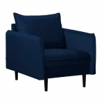 Tumesinine sametist tugitool Juli - Ropez