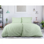 Roheline krepp voodipesu &uuml;heinimesevoodile 140x200 cm Green Flowers - B.E.S.